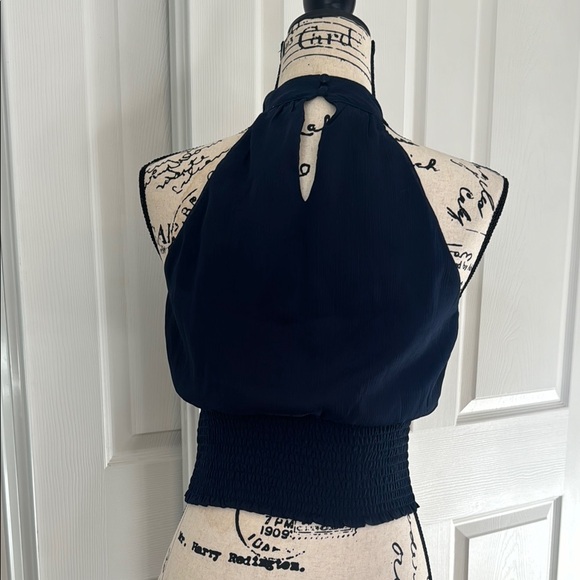 Elegant Navy Blue Sadie and Sage Halter Top - Picture 6 of 8